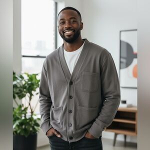 Express Gray Cardigan Size Medium